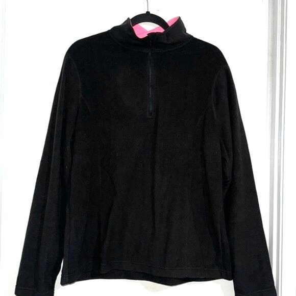 Danskin Now Womens Black Fleece Pullover Size XL/XG - Picture 1 of 9